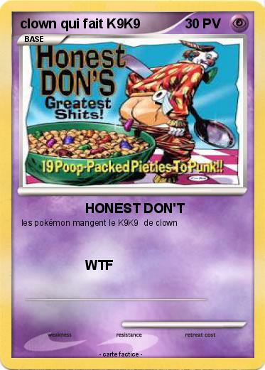 Pokemon clown qui fait K9K9