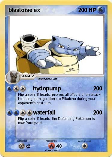 Pokemon blastoise ex