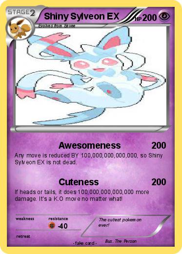 Pokemon Shiny Sylveon EX