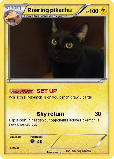 Pokemon Roaring pikachu