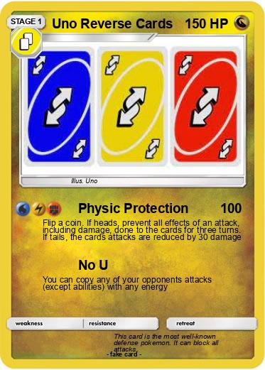 Pokemon Uno Reverse Cards
