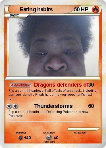 Pokemon Eating habits