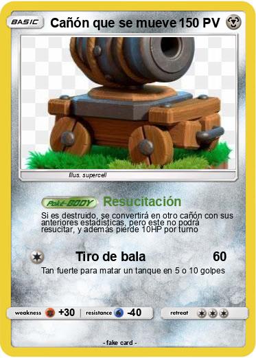 Pokemon Cañón que se mueve