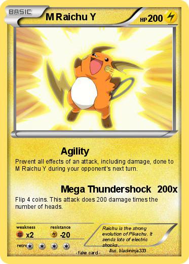 Pokemon M Raichu Y
