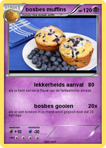 Pokemon bosbes muffins