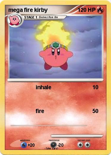 Pokemon mega fire kirby