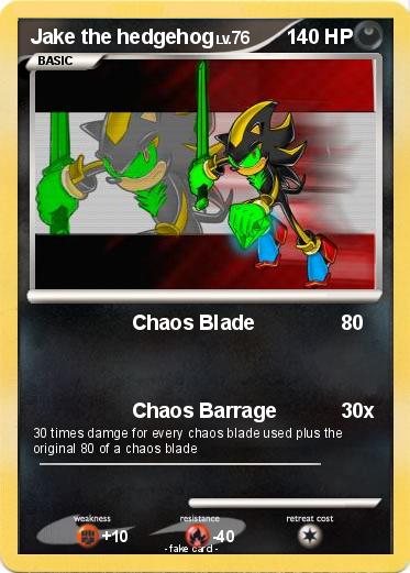 Pokemon Jake the hedgehog