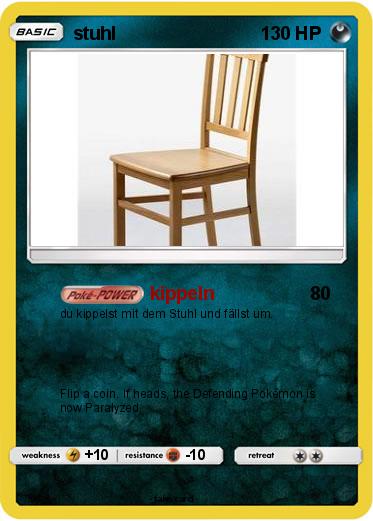 Pokemon stuhl
