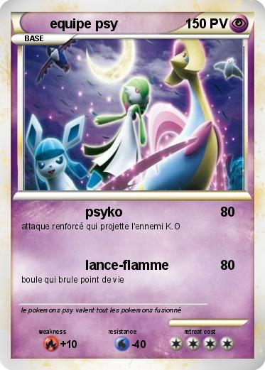 Pokemon equipe psy