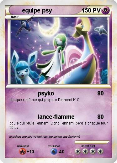 Pokemon equipe psy