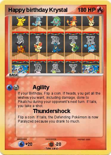 Pokemon Happy birthday Krystal