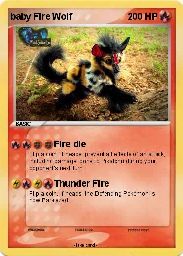 Pokemon baby Fire Wolf