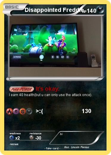 Pokemon Disappointed Freddie