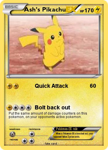 Pokemon Ash's Pikachu