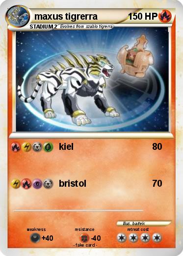 Pokemon maxus tigrerra