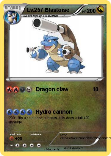 Pokemon Lv.257 Blastoise