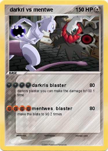 Pokemon  darkri vs mentwe