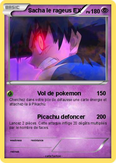 Pokemon Sacha le rageus EX