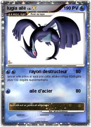 Pokemon lugia ailé