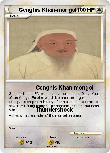Pokemon Genghis Khan-mongol