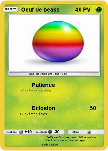 Pokemon Oeuf de beaks
