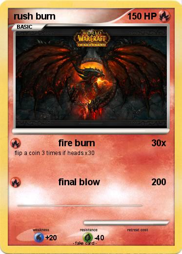 Pokemon rush burn