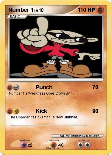 Pokémon Number 1 4 4 - Punch - My Pokemon Card