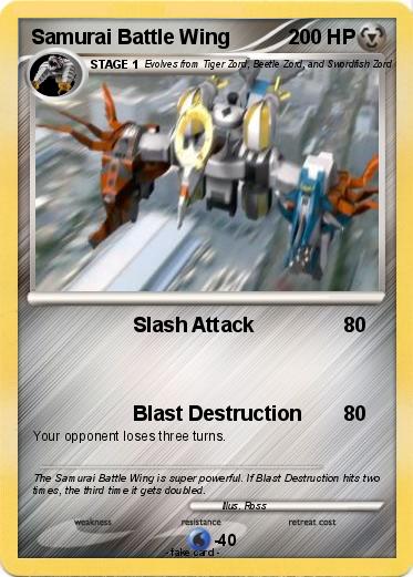 Pokemon Samurai Battle Wing