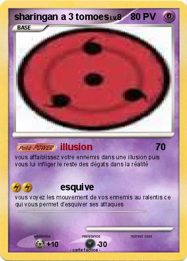 Pokemon sharingan a 3 tomoes