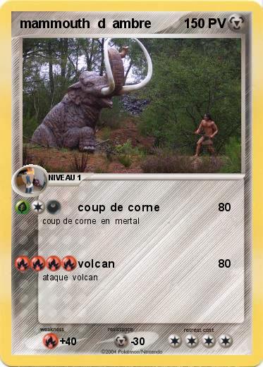 Pokemon mammouth  d  ambre
