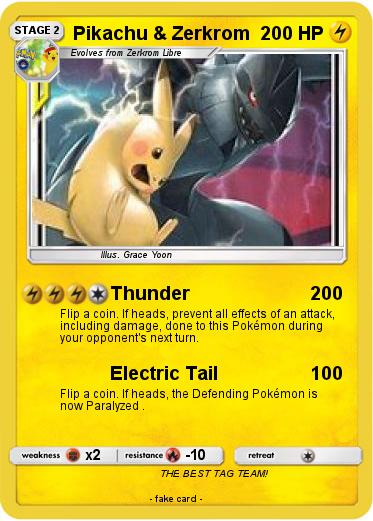 Pokemon Pikachu & Zerkrom