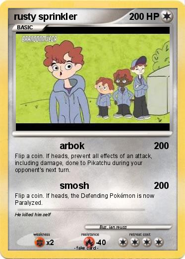 Pokemon rusty sprinkler