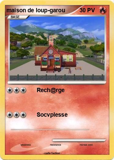 Pokemon maison de loup-garou