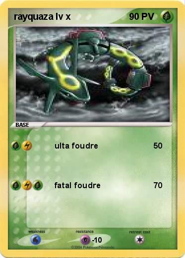 Pokemon rayquaza lv x