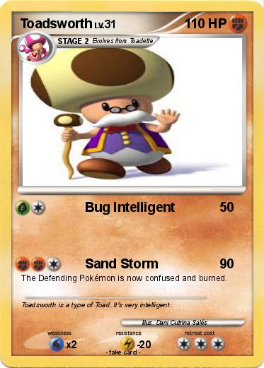 Pokémon Toadsworth 18 18 - Bug Intelligent - My Pokemon Card
