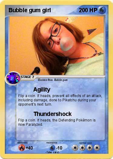 Pokemon Bubble gum girl