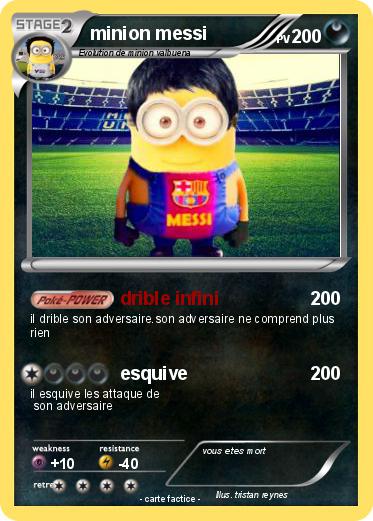 Pokemon minion messi