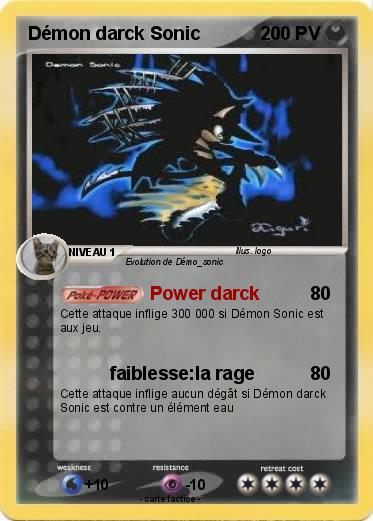 Pokemon Démon darck Sonic