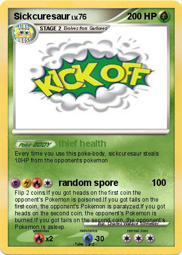 Pokemon Sickcuresaur
