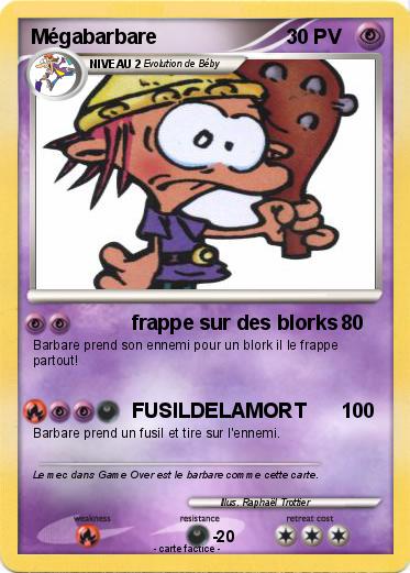 Pokemon Mégabarbare