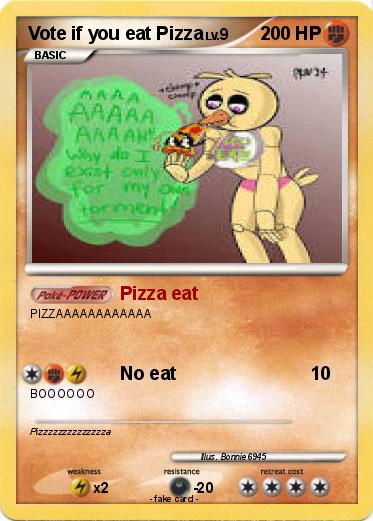 Pokemon Vote if you eat Pizza