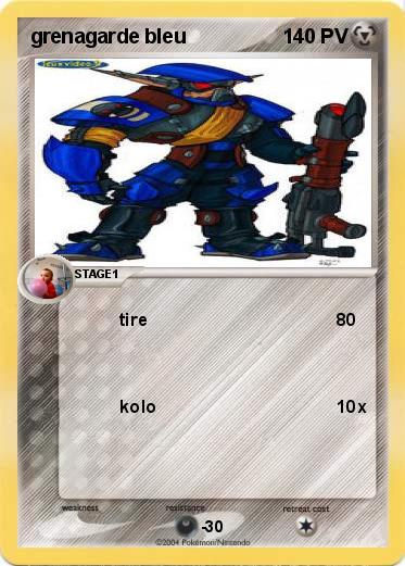 Pokemon grenagarde bleu
