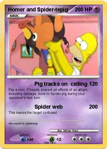 Pokemon Homer and Spider-tepig