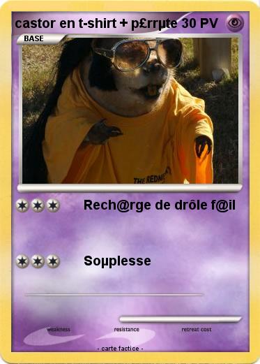 Pokemon castor en t-shirt + p£rrµte