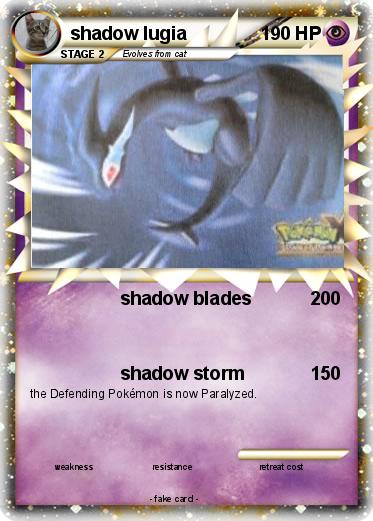Pokemon shadow lugia