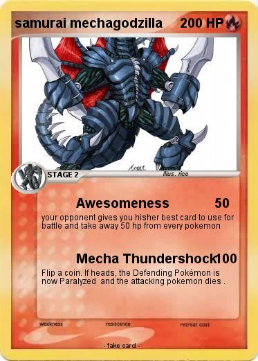 Pokemon samurai mechagodzilla