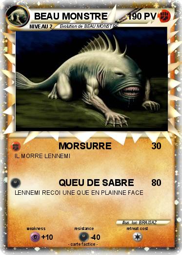 Pokemon BEAU MONSTRE