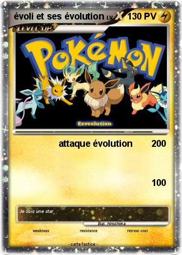 Pokemon évoli et ses évolution