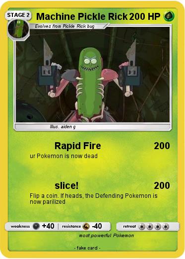 Pokemon Machine Pickle Rick