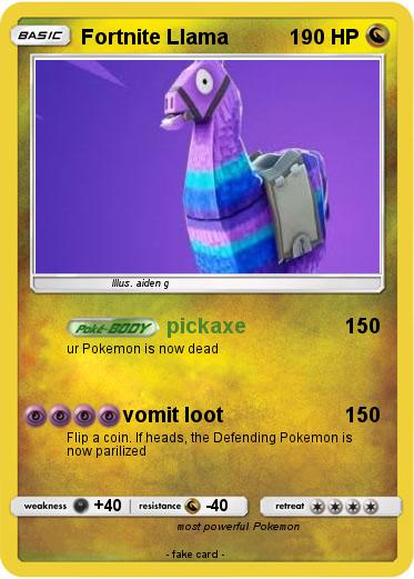 Pokemon Fortnite Llama
